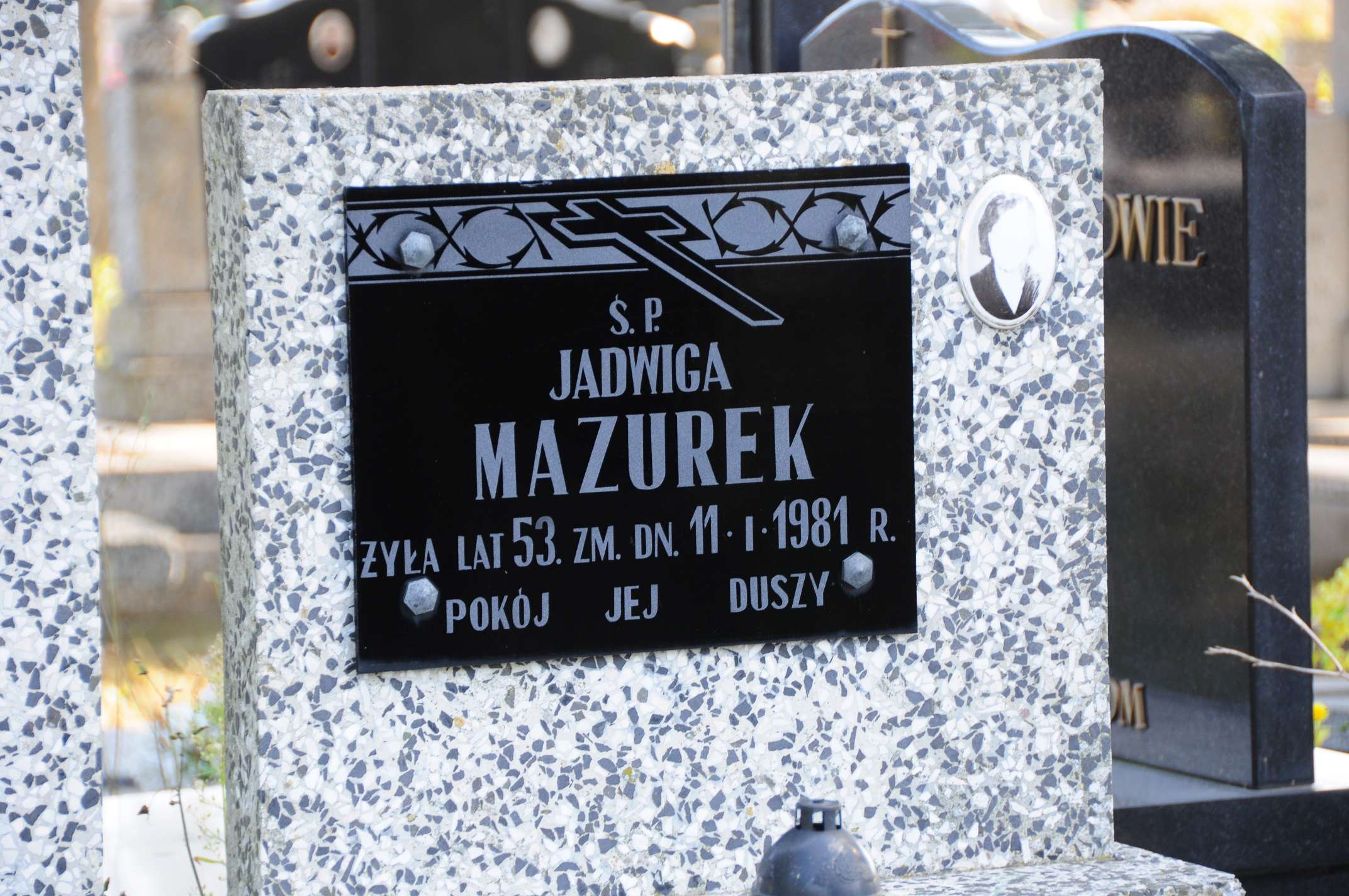 Grób Jadwiga Mazurek